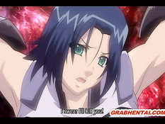 Монстры приковали и оттрахали хентай девку с огромными сиськами