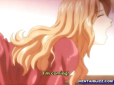 Парень повалил на кровать и отодрал аниме девку с огромной грудью