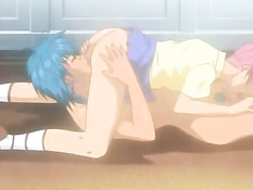 Две хентай лесбияночки вылизывают друг дружку в разных позах