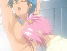 Две хентай лесбияночки вылизывают друг дружку в разных позах