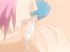 Две хентай лесбияночки вылизывают друг дружку в разных позах