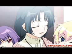 Хентай девки участвуют в групповой секс оргии на свежем воздухе