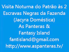 Две рабыни негритянки на плантации удовлетворяют чёрного мужика