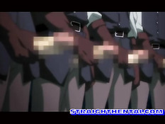 Эльфийскую аниме девку мужики связали и отодрали в ночном лесу