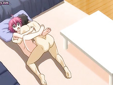 Аниме девчонка с маленькими сиськами оттрахана и залита спермой