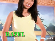 Филиппинская девушка удовлетворяет сексуальные фантазии парня