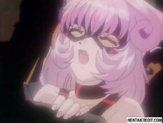 Сексуальной хентай девке в маске сделали двойное проникновение