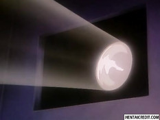 Сексуальной хентай девке в маске сделали двойное проникновение