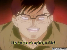 Сексуальной хентай девке в маске сделали двойное проникновение