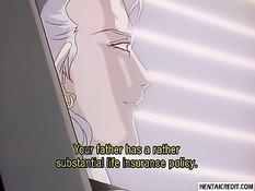 Сексуальной хентай девке в маске сделали двойное проникновение