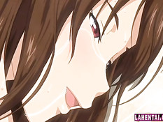 Сиськастые хентай девушки в бассейне занимаются сексом с парнем