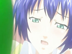 Две грудастые хентай лесбиянки целуются взасос и трутся письками