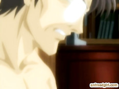 Парень наслаждается сексом с двумя хентай девушками в автобусе