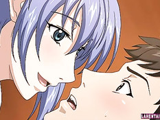 Сиськастая хентай медсестра сосёт член пациенту и садится сверху