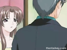 Похотливый молодой доктор в очках трахает раком хентай девчонок