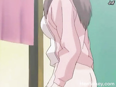 Похотливый молодой доктор в очках трахает раком хентай девчонок