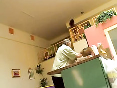 Грудастая девчонка Dee Baker получила член в анус после минета