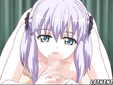 Парень на крыше дома занимается сексом с двумя хентай девушками