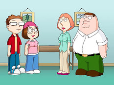 Гриффины на кровати занимаются сексом в самых разных позициях