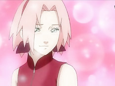 Наруто Удзумаки оттрахал на полу красивую девку Сакура Харуно