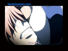 Девка с крыльями подлетела и подрочила член большими сиськами