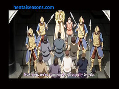 Девка с крыльями подлетела и подрочила член большими сиськами