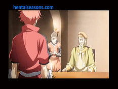 Девка с крыльями подлетела и подрочила член большими сиськами