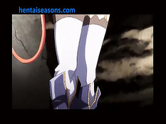 Девка с крыльями подлетела и подрочила член большими сиськами