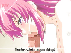 Возбуждённые аниме медсёстры отсасывают парню большой пенис