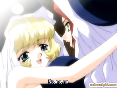 Связанной хентай девушке прикладывают вакуумные помпы к груди