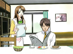 Грудастые хентай женщины занимаются любовью со своими мужьями