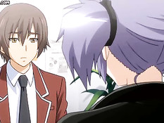 Грудастую аниме брюнеточку оттрахали в вагину и залили спермой