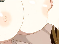 Хентай девки с огромными сиськами вылизывают друг дружке соски