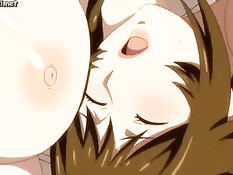 Хентай девки с огромными сиськами вылизывают друг дружке соски