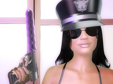 Реалистичные 3D девки занимаются страстным сексом в порно игре