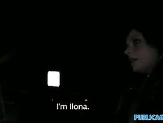 Парень уговорил девку Илону отсосать его член и оттрахал её раком