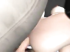 3D девки отсасывают в туалете и дрочат своими большими сиськами