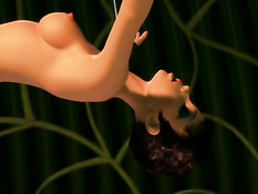 Грудастая 3D девка занимается сексом с космическими пришельцами