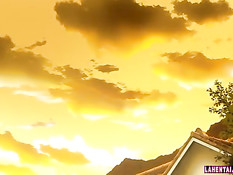 Возбуждённый бойфренд на кухне оттрахал раком хентай подружку