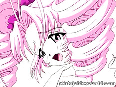 Хентай девчонка испытала удовольствие вставив вибратор в киску