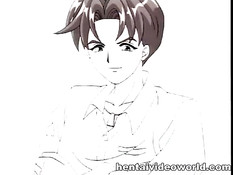 Хентай девчонка испытала удовольствие вставив вибратор в киску