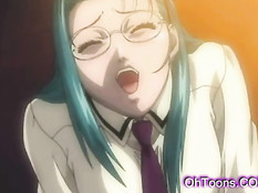 Две сексуальные хентай студентки занимались лесбийским сексом