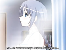 Сиськастые хентай девчонки любят дрочить член большой грудью