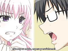 Сиськастые хентай девчонки любят дрочить член большой грудью