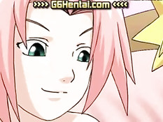 Сакура Харуно делает минет и занимается сексом с Наруто Узумаки