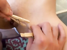 БДСМ секс с горячей темноволосой девкой с кляпом во рту Zoey Kush