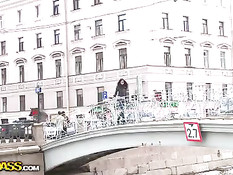 Тощая девка из Санкт-Петербурга пошла трахаться со своим парнем