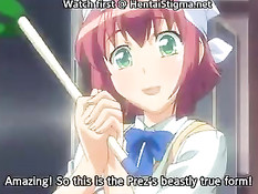 Страстные хентай девчонки с членами занимаются жёстким сексом