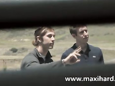 Два молодых приятеля отъебали даму с татуировками Dana Vespoli