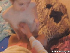 Парень привёл домой юную блондинку с косой и оттрахал в киску